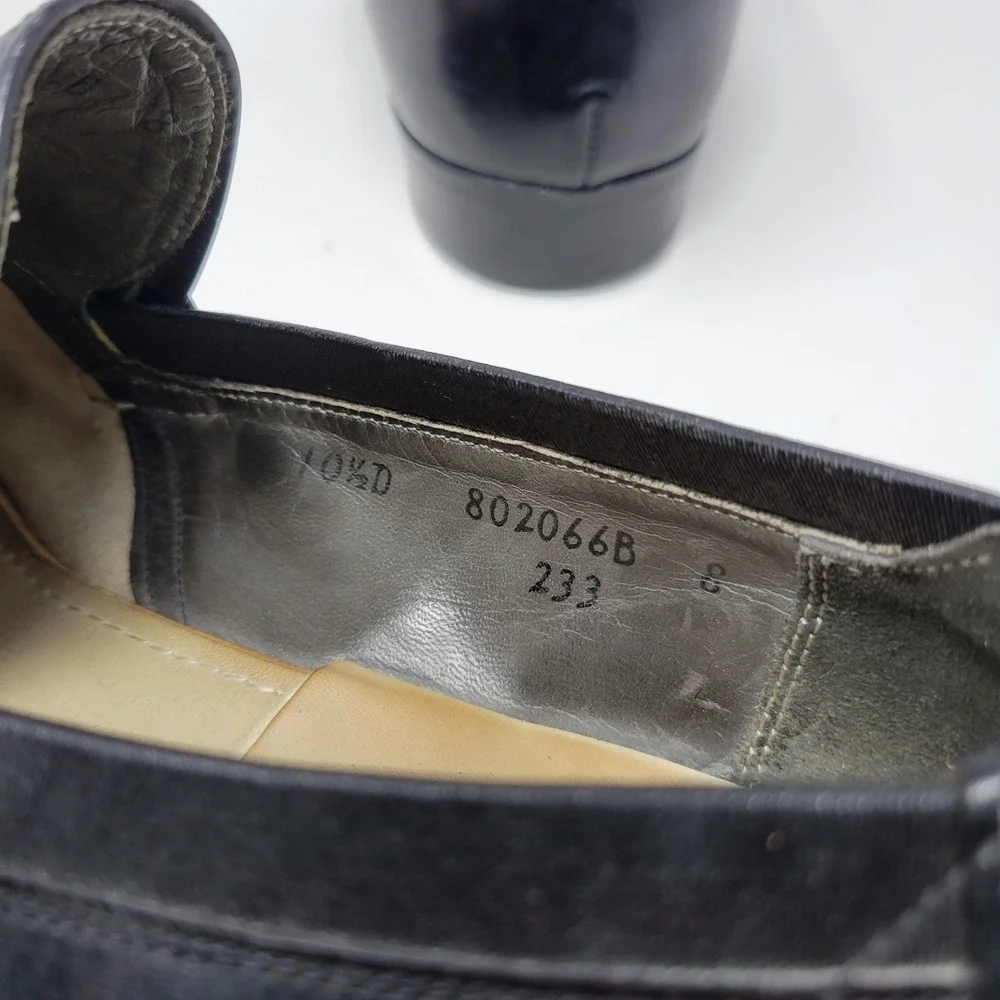 Wright Breather Arch Preserver Mens Black‎ Leather Loafers 10.5 D 802066B USA